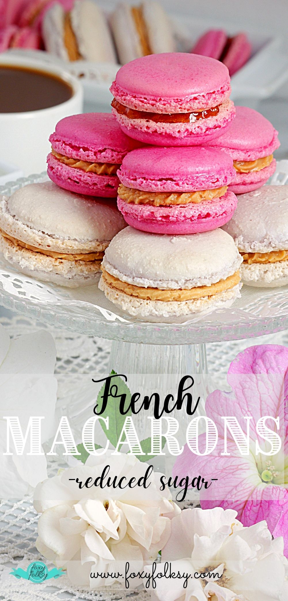 Recipe for French Macarons with reduced sugar.