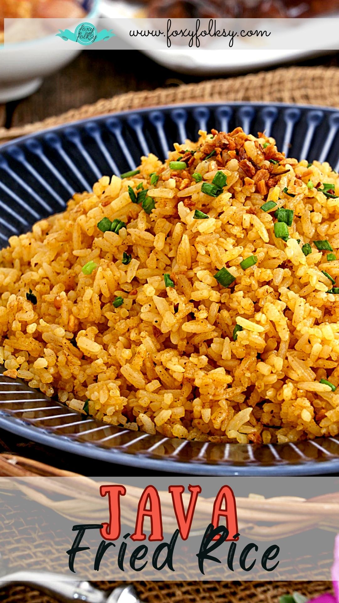 Java rice on a plate.