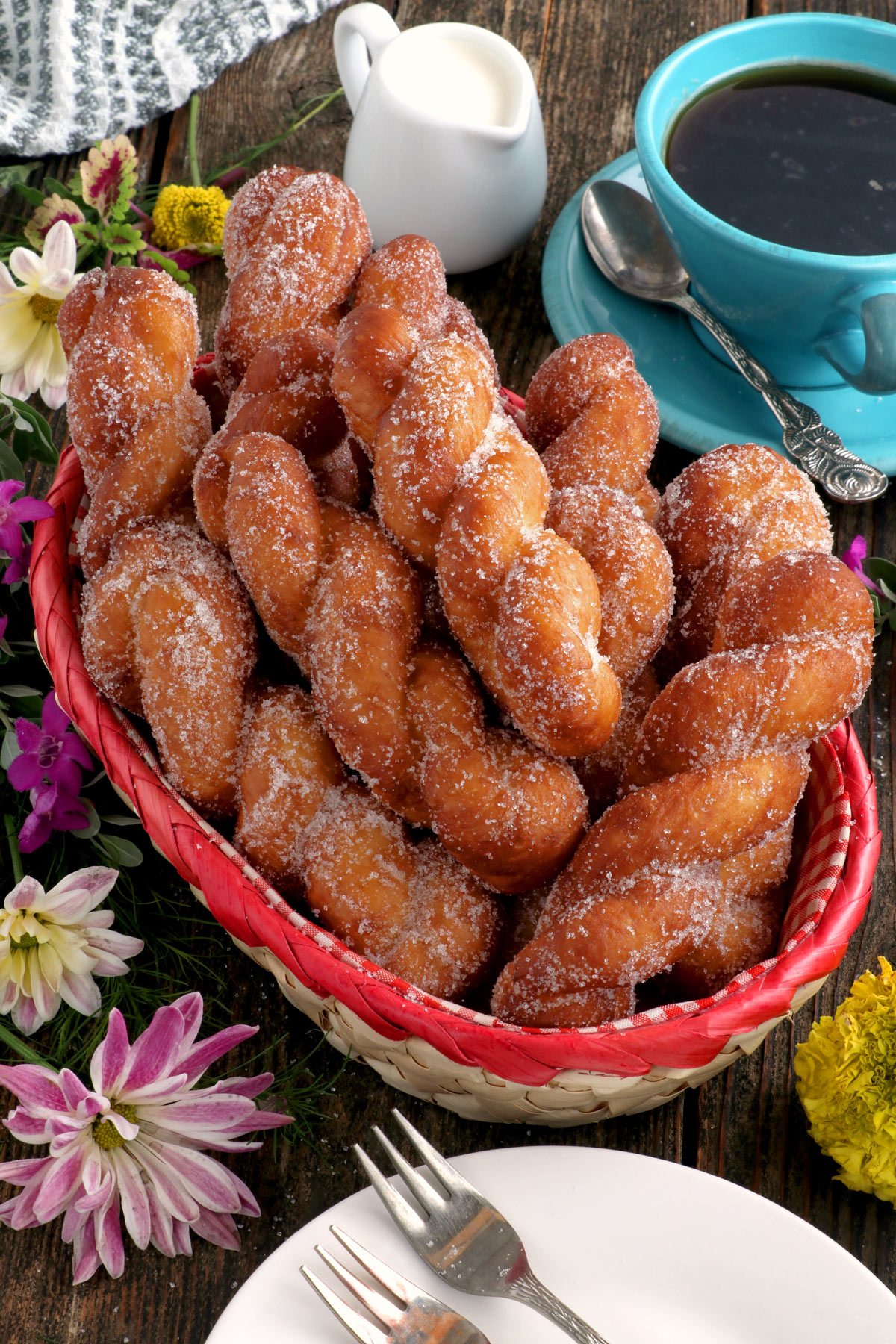 Bicho-bicho or Filipino twisted donuts